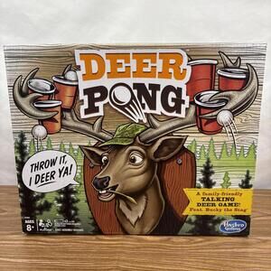 Hasbro Deer Pong Talking Deer Family Game Ages 8 and up.  5